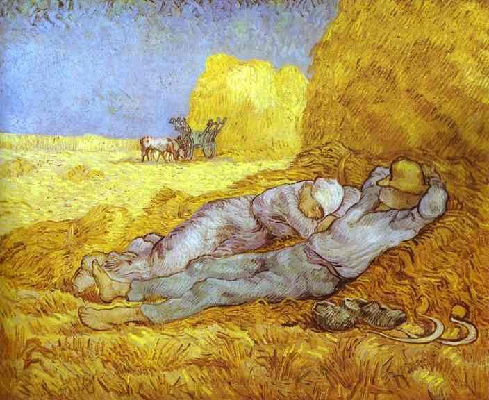 Vincent van Gogh Noon Rest After Millet